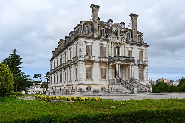 The Palácio Sotto Maior, a villa complex in the Portuguese coastal town of Figueira da Foz, Costa de Prata, Portugal.